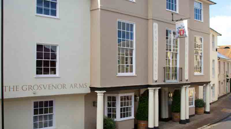 The Grosvenor Hotel in Shaftesbury has reportings of three very active ghosts!