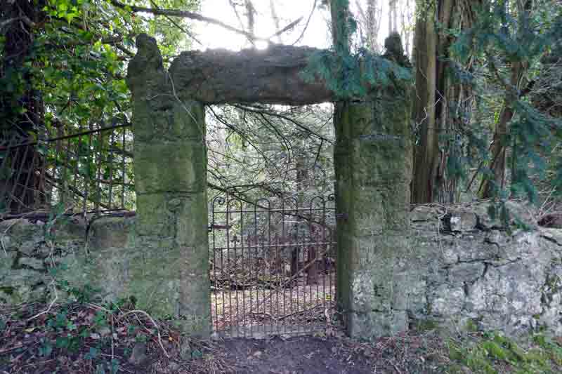 One of the strange gateways to nowhere in Grange-over-Sands in Cumbria, England