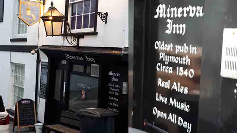 The Minverva Inn in Plymouth is worth visiting for a drink and a laugh, and a chance to check out its historic ghostly atmosphere!