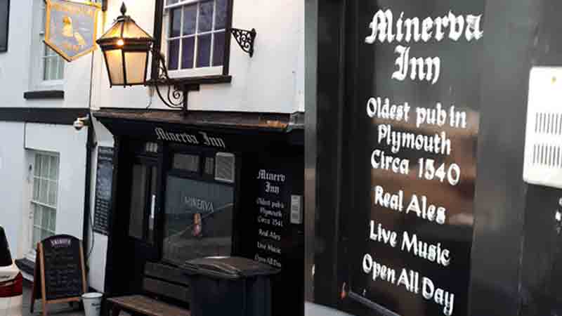 Minerva Inn, Plymouth’s oldest and most haunted pub 1 The Minverva Inn in Plymouth is worth visiting for a drink and a laugh, and a chance to check out its historic ghostly atmosphere!