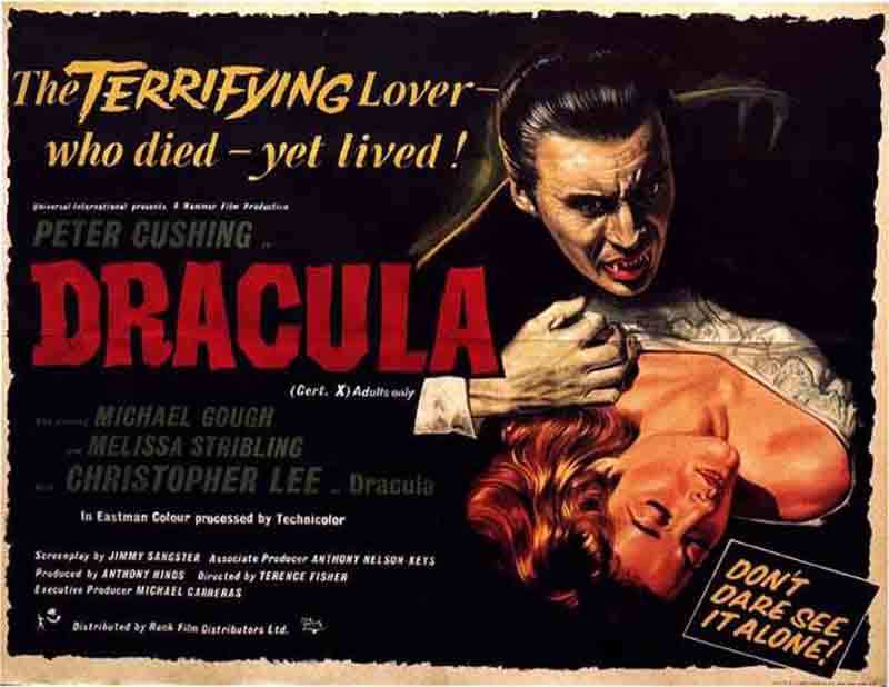 Dracula aka Horror of Dracula, Hammer Dracula films