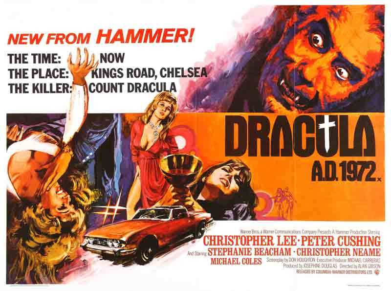 Hammer Dracula films, ranked from best to worst 8 Dracula AD 1972 Poster