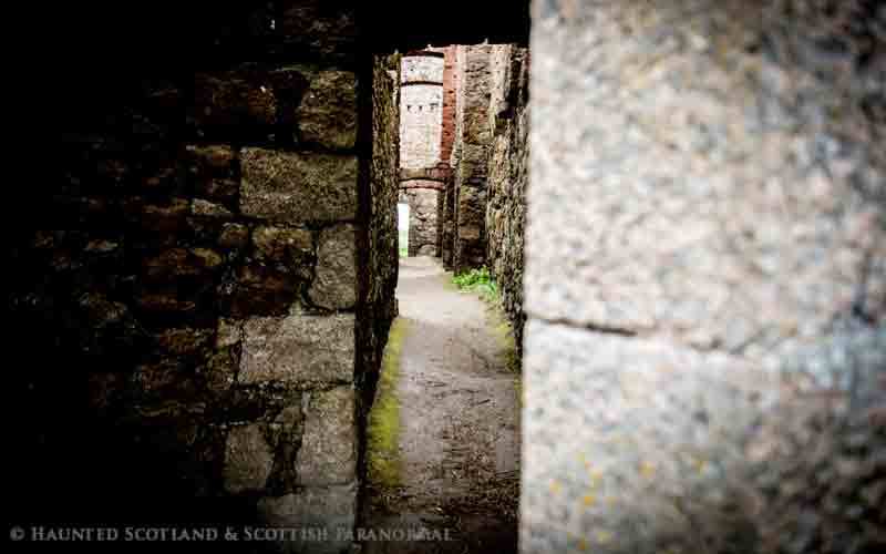 Inside New Slains Castle.