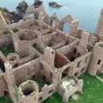 New Slains Castle from above.
