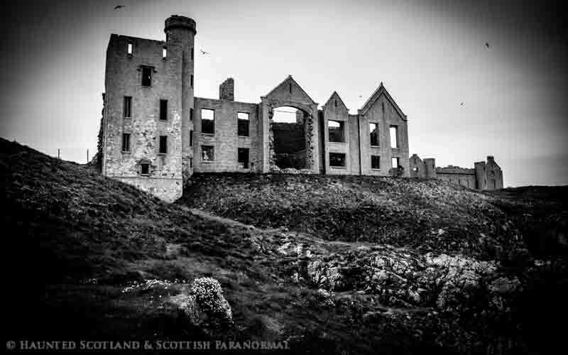 The ruins of New Slains Castle in Aberdeenshire, Scotland.