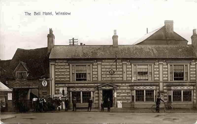 Bell Hotel in Winslow postcard