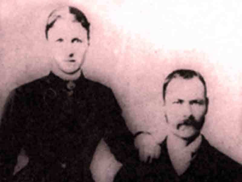 Bridget Cleary, seen here with her husband Michael, was burned to death as a wtich in 1895.