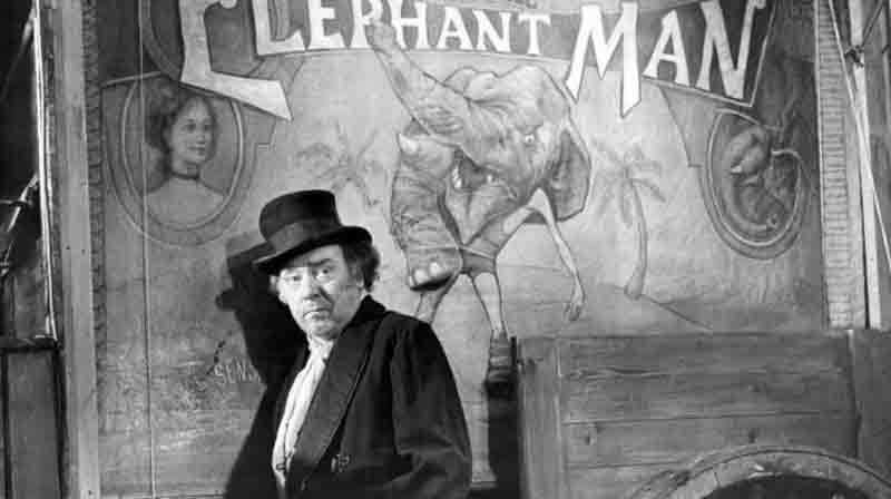 Freddie Jones appeared as a sadistic sideshow owner in David Lynch's The Elephant Man (1980).