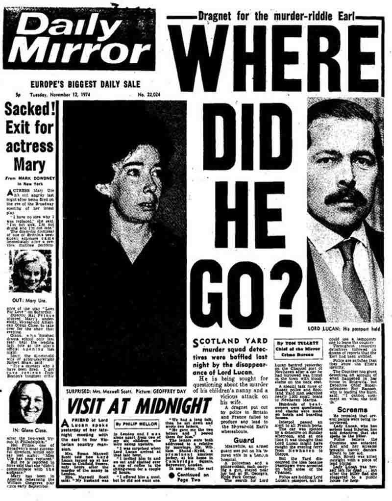 Lord Lucan Newspaper