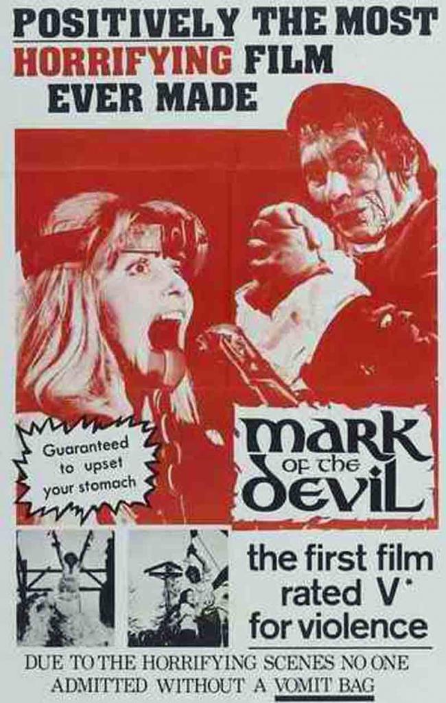 Mark of the Devil was one of many Euro horrors made to cash in on the success of Witchfinder General.