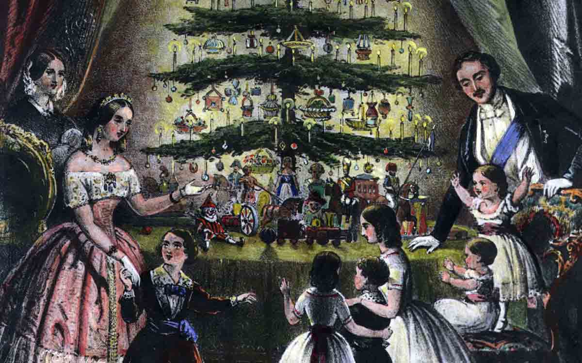 The Royal Family introduced Christmas trees to Britain in the 1840s