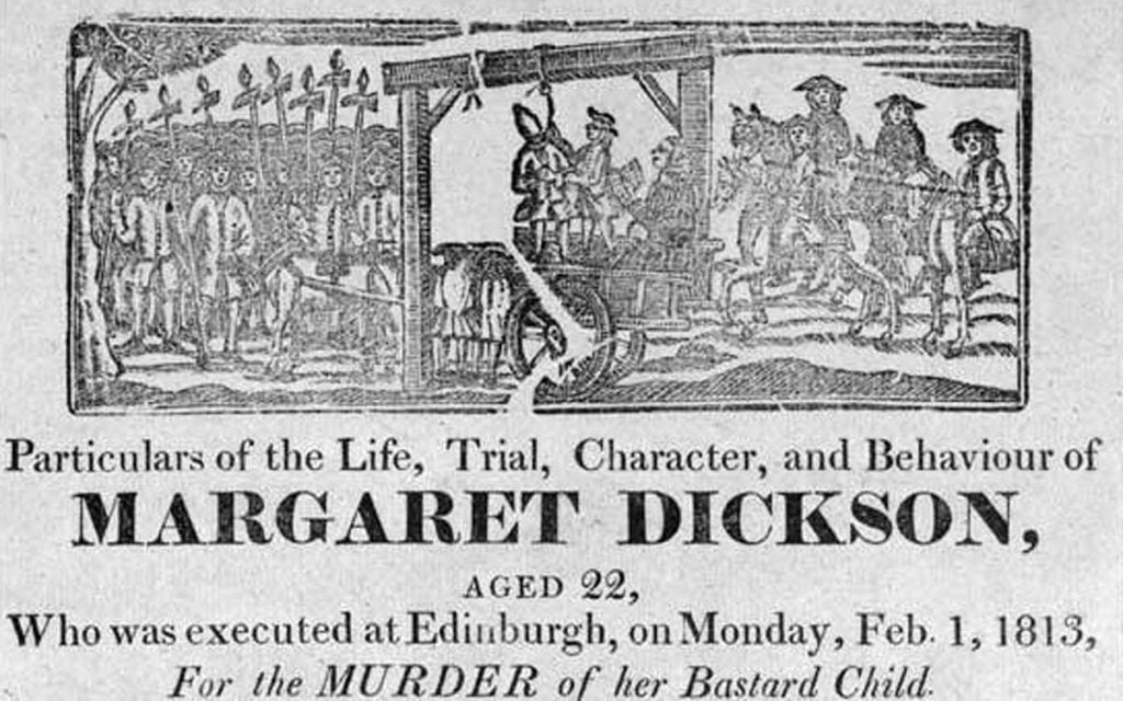 Please note: There are a few dates on varying pamphlets and newspapers about Margaret Dickson, that were written in the late 19th century. Many were sourced from 'word of mouth' and the dates are wrong, as in the article above. The dates used in this article were sourced from verfied documents and is the one used by Maggie Dickson's Pub in Edinburgh. 
