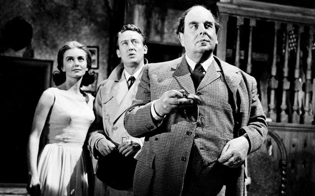 Janette Scott, Tom Poston and Robert Morley in The Old Dark House 1963