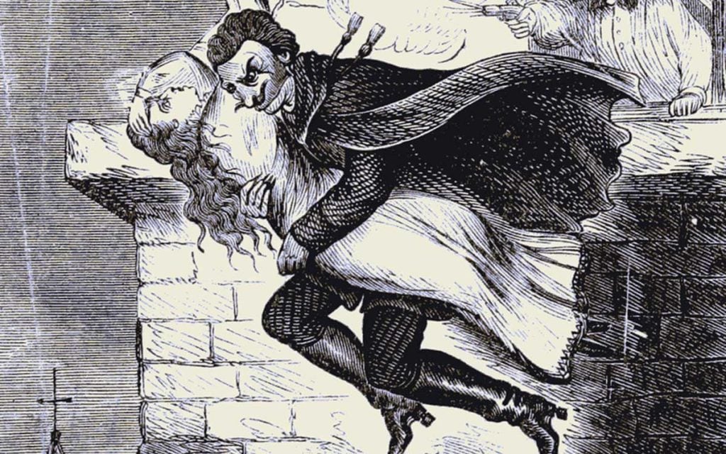 Spring-heeled Jack, from 1867 serial Spring-heel'd Jack: The Terror of London