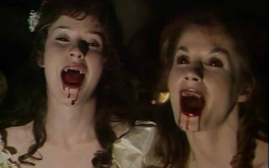 Count Dracula 1977 does not shy away from gruesome scenes like this one with the bloody bride of Dracula.