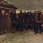 A Highland Funeral by Sir James Guthrie, 1883.