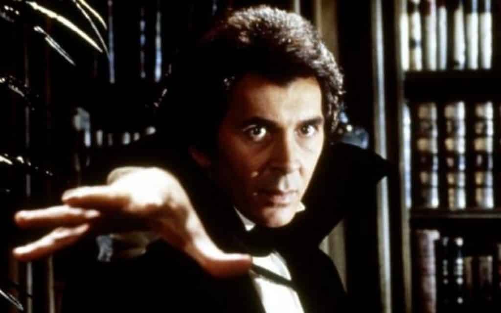 Frank Langella in the title role of Dracula 1979