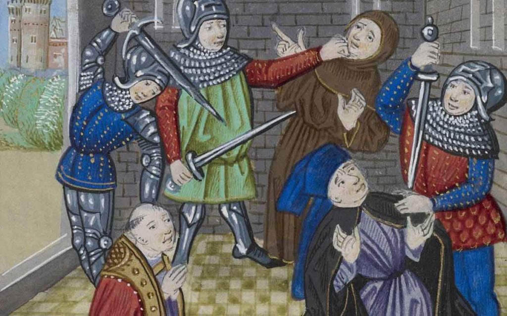 Simon of Sudbury is murdered during the Peasants Revolt