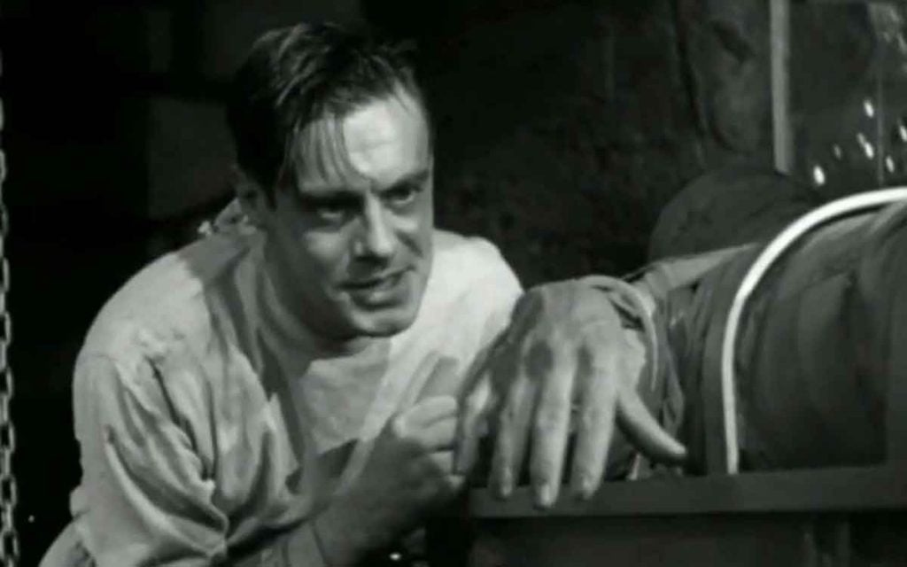 Colin Clive welcomes the Monster into the world in Frankenstein (1931)