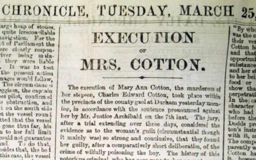 Mary Ann Cotton Execution article 
