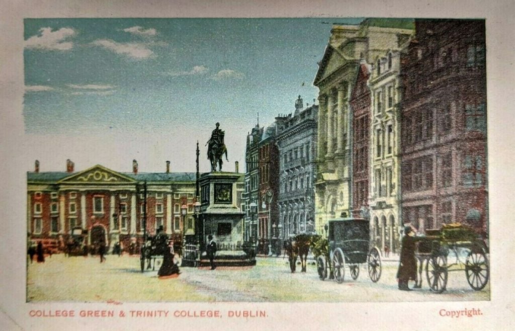College Green and Trinity College in Dublin City Centre