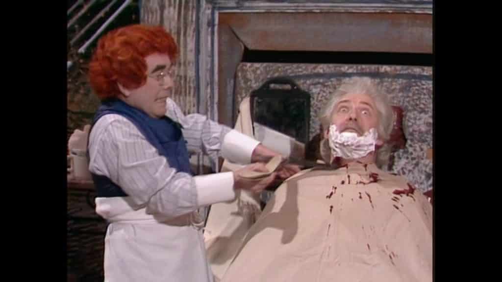 Teeny Todd (Ronnie Corbett) gets his first victim on The Two Ronnies in 1981