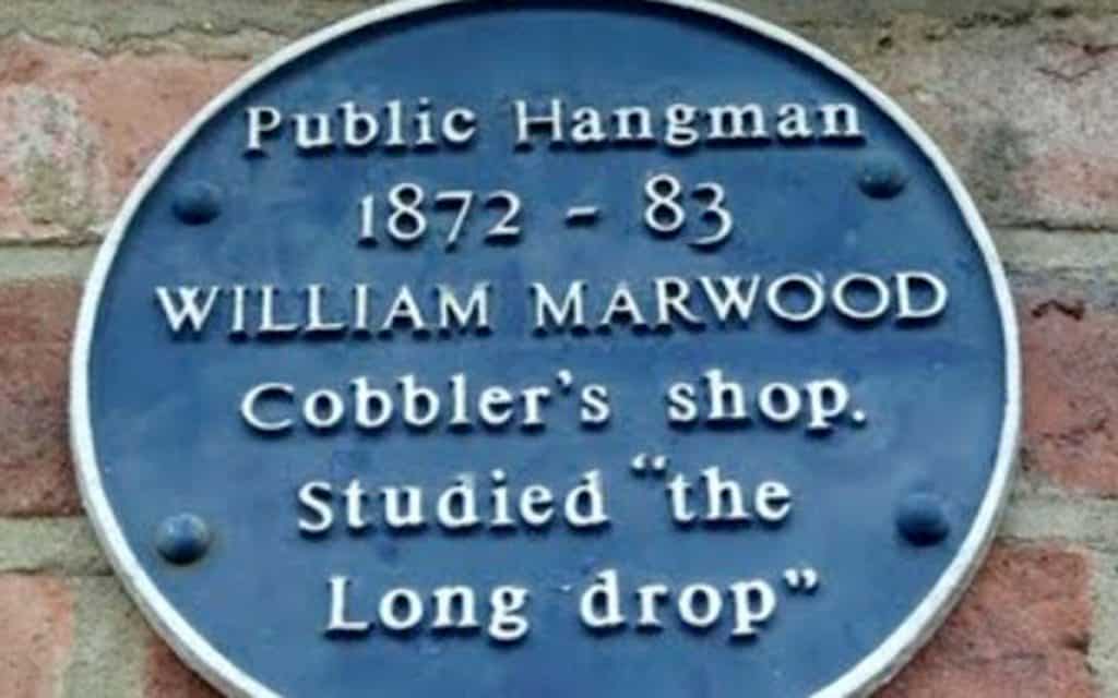 William Marwood Hangmen Plaque
