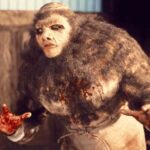 Dave Prowse in full makeup for Frankenstein and the Monster from Hell 1974