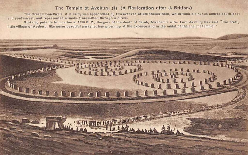 Avebury Stone Circles reconstruction