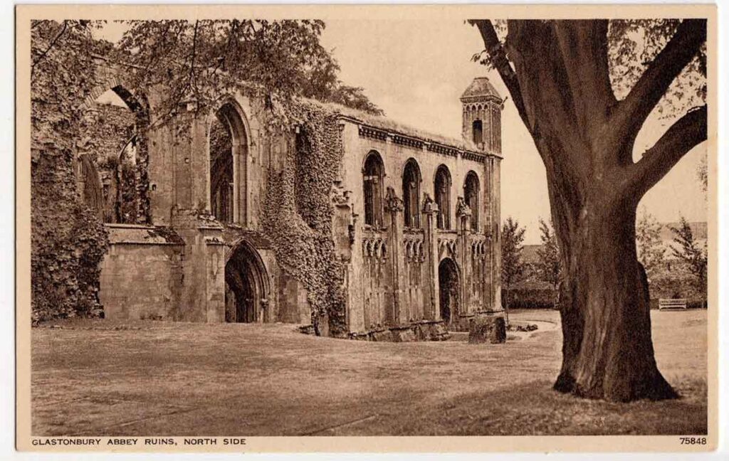 Glastonbury Abbey Ruins in Somerset