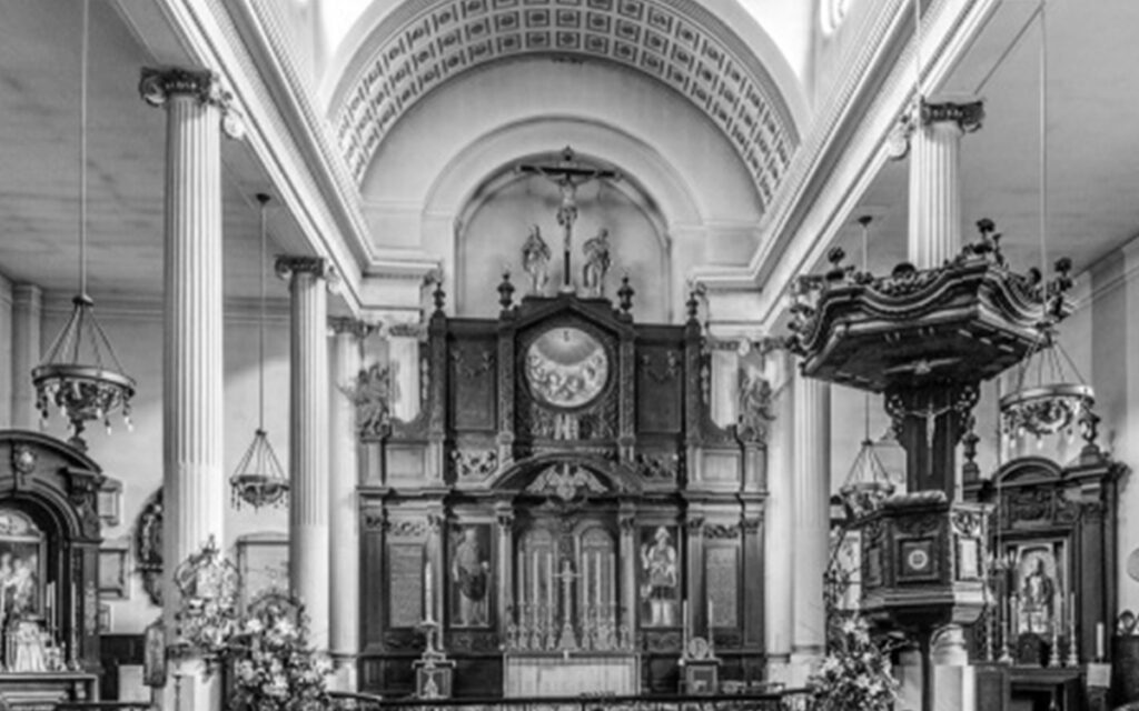 St Magnus the Martyr Church in the City of London, one of the haunted English churches on this list