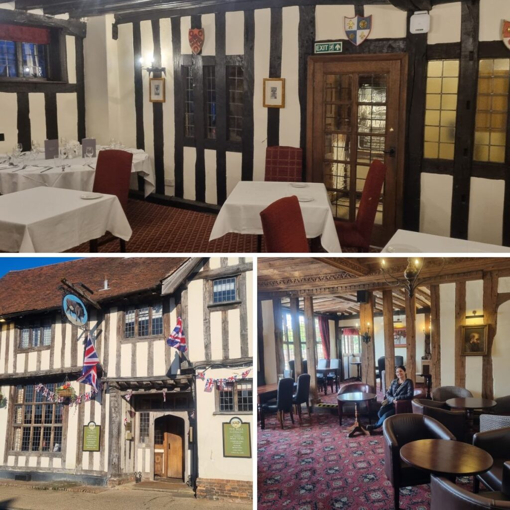 Images from Spooky Isles' visit to The Bull Hotel Long Melford in June 2022.