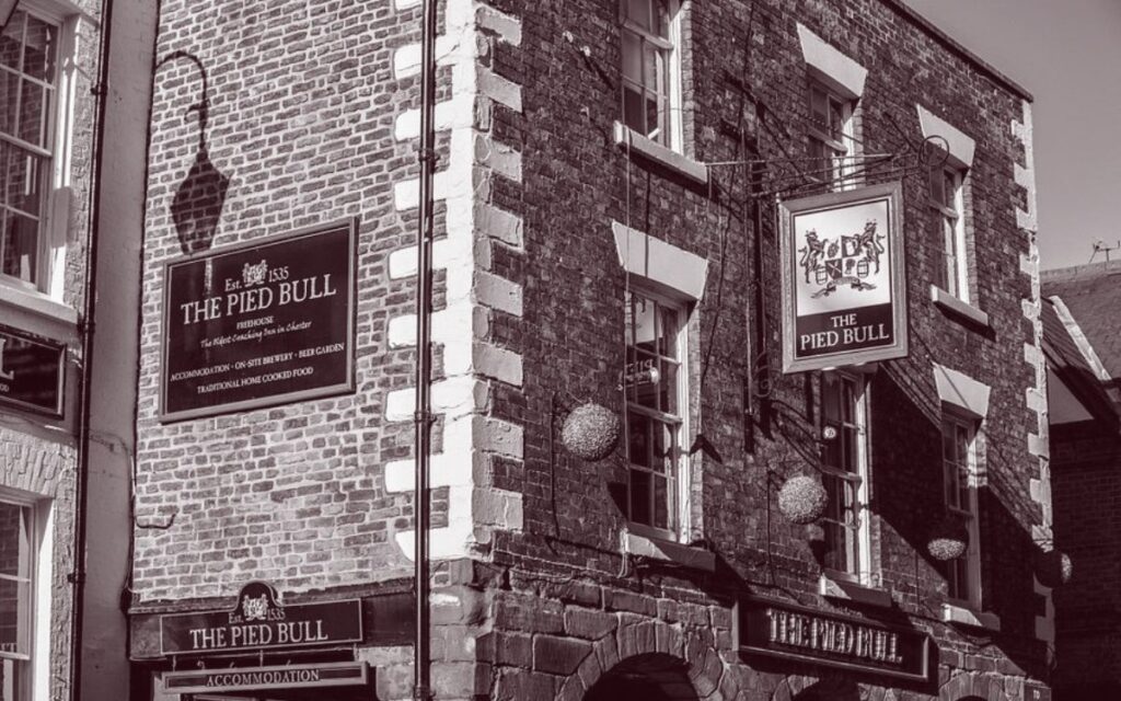 The Pied Bull Pub in Chester: Many ghosts have been seen within its walls.