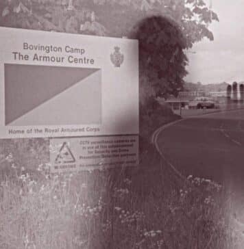 What's up with the ghostly tall man often seen at the Armoured Centre in Bovington?