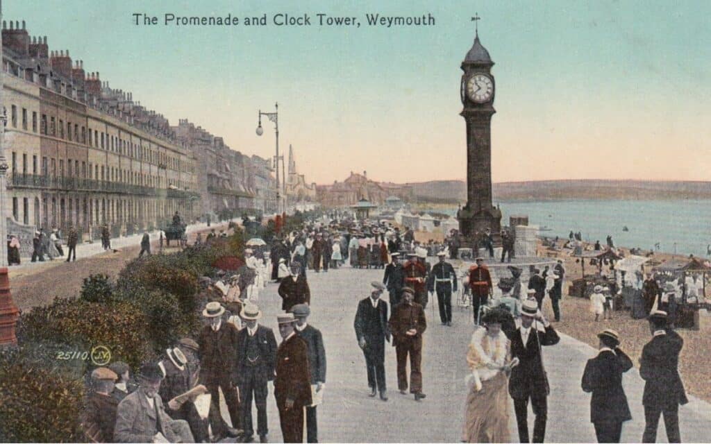 Weymouth's promenade is said to be haunted by an evil old woman, who smells of death!