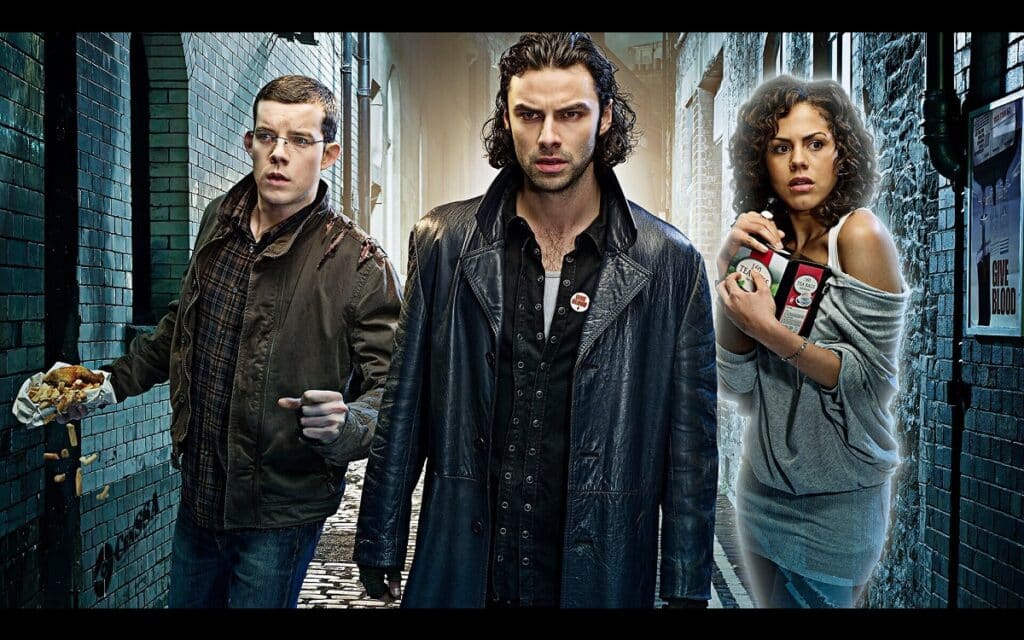 Russell Tovey, Aidan Turner and Lenora Crichlow: The series one line-up of Being Human in 2008
