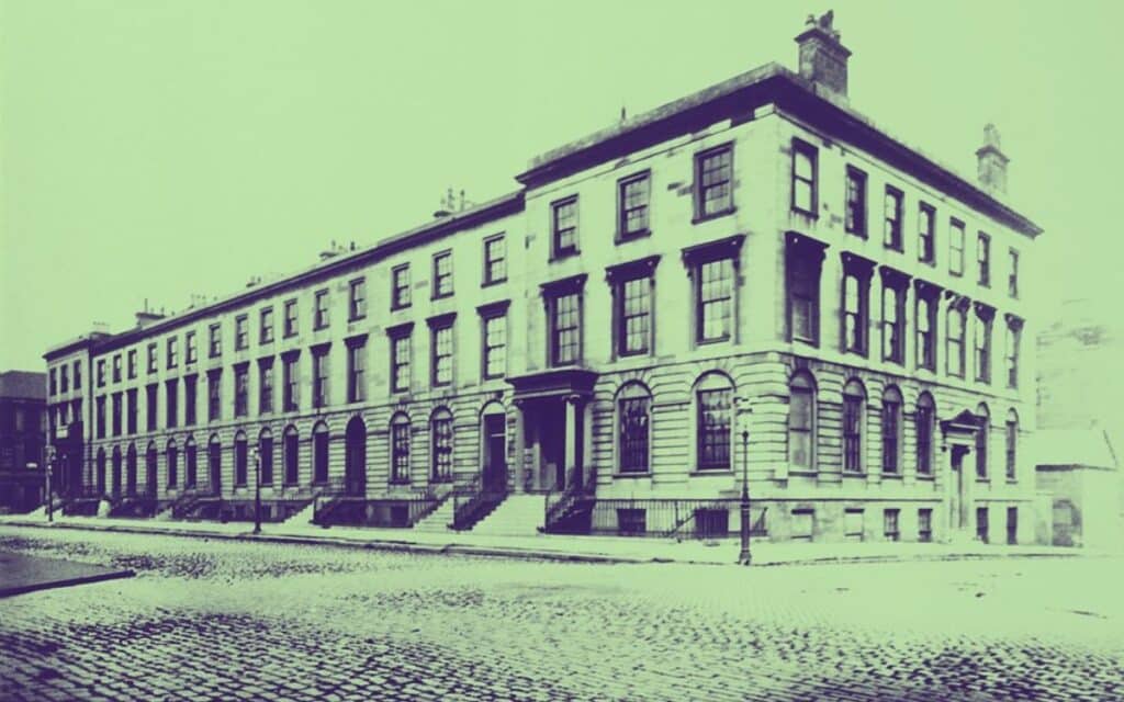 Blythswood Square in Glasgow about 1900s