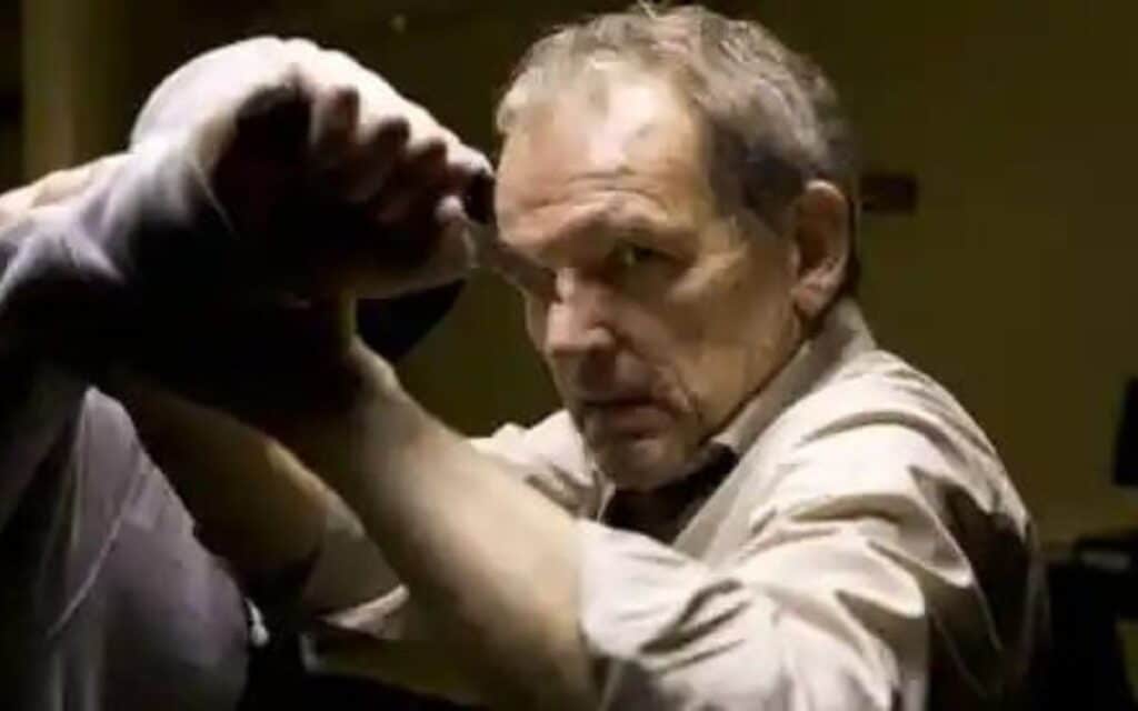 10 British Hoodie Horror Films to Watch 6 A scene from F (2010)