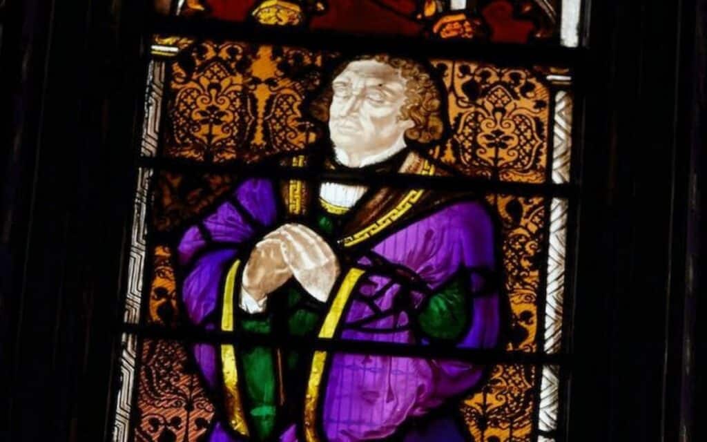 An image of Richard Cloudesley appears in a stained glass window in Islington's St Mary's Church.