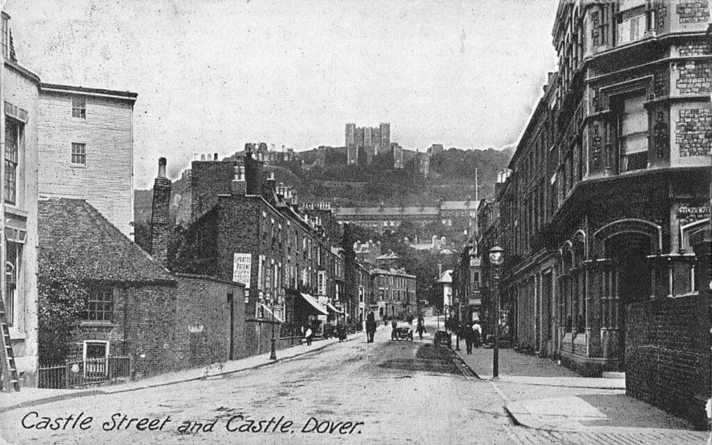 Dover Castle, as seen from Castle Street