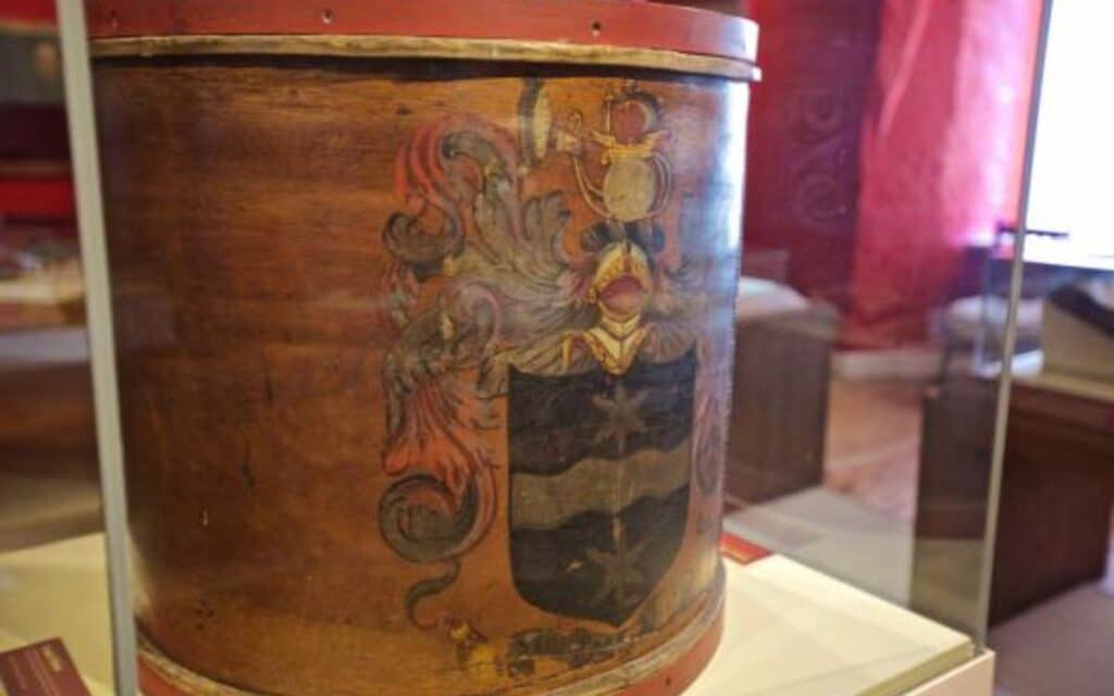 A replica of Drake's Drum now at Buckland Abbey in Devon.