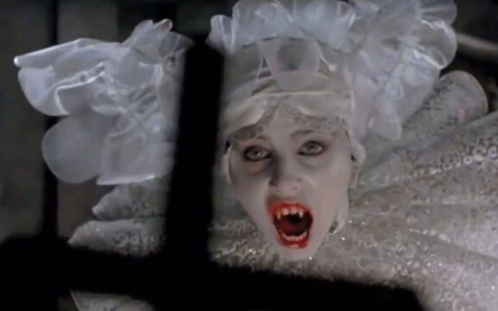 Sadie Frost as Lucy Westenra in her vampire state in Bram Stoker's Dracula 1992.