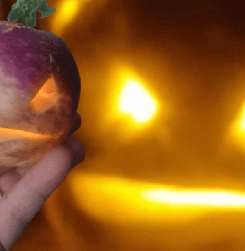Turnip Jack o'Lantern