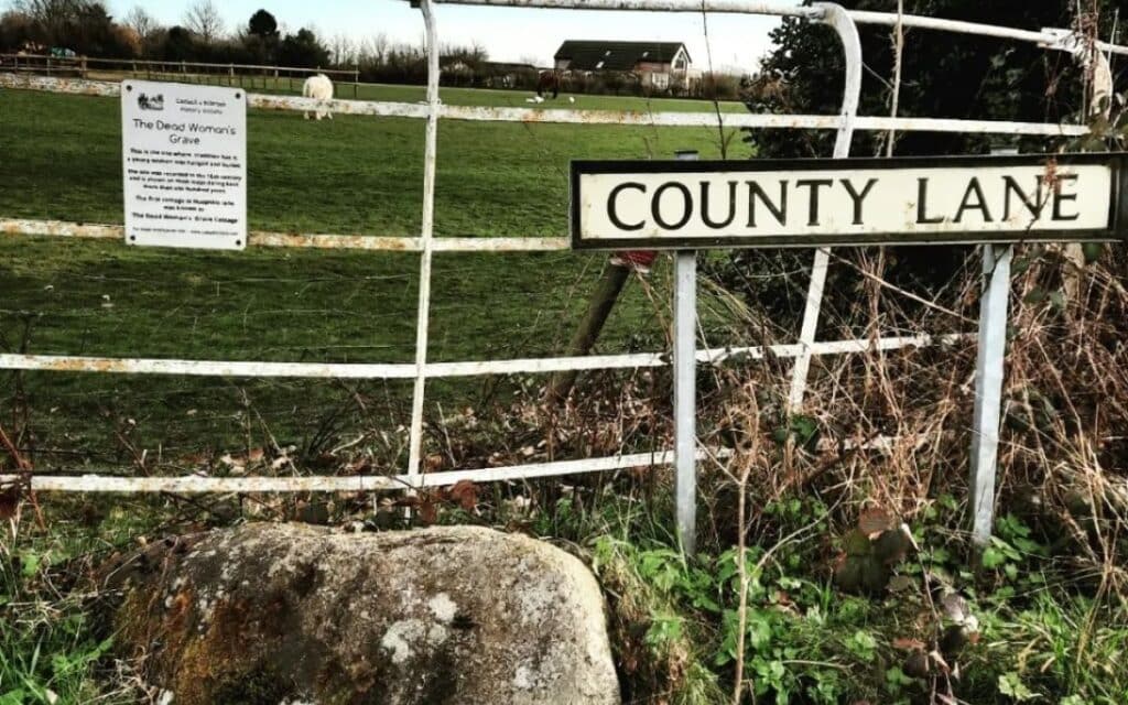 The Dead Woman's Grave, an example of the Outcast Dead at Codsall Wood in South Staffordshire 