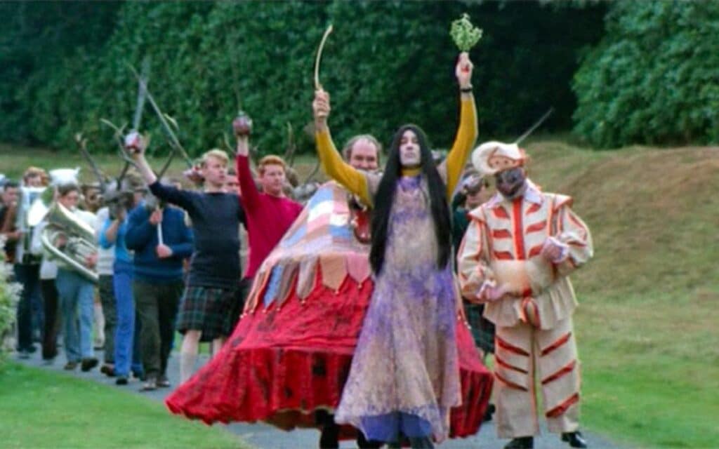 A scene from The Wicker Man 1973 - is this film all hype and no substance?