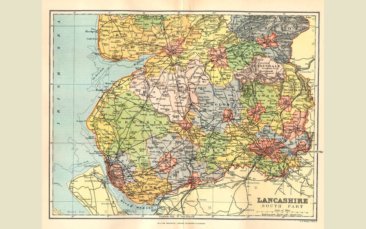 Lancashire Map