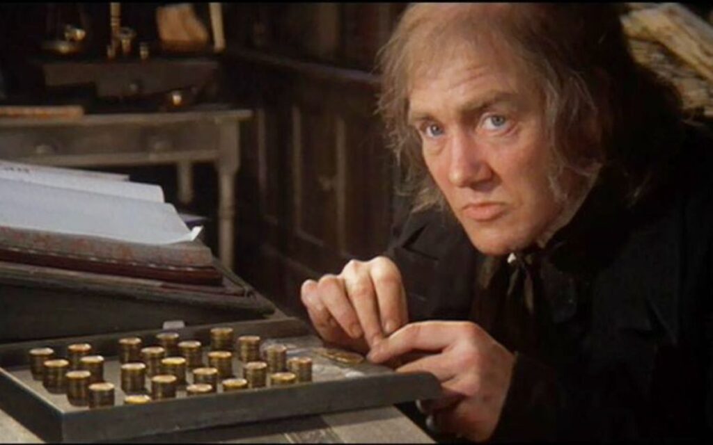 Albert Finney as Scrooge 1970.