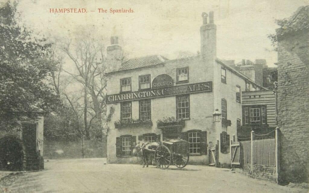 Old The Spaniards Inn Postcard