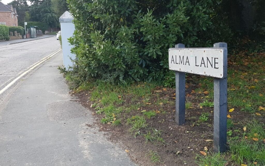 Alma Lane in Aldershot.