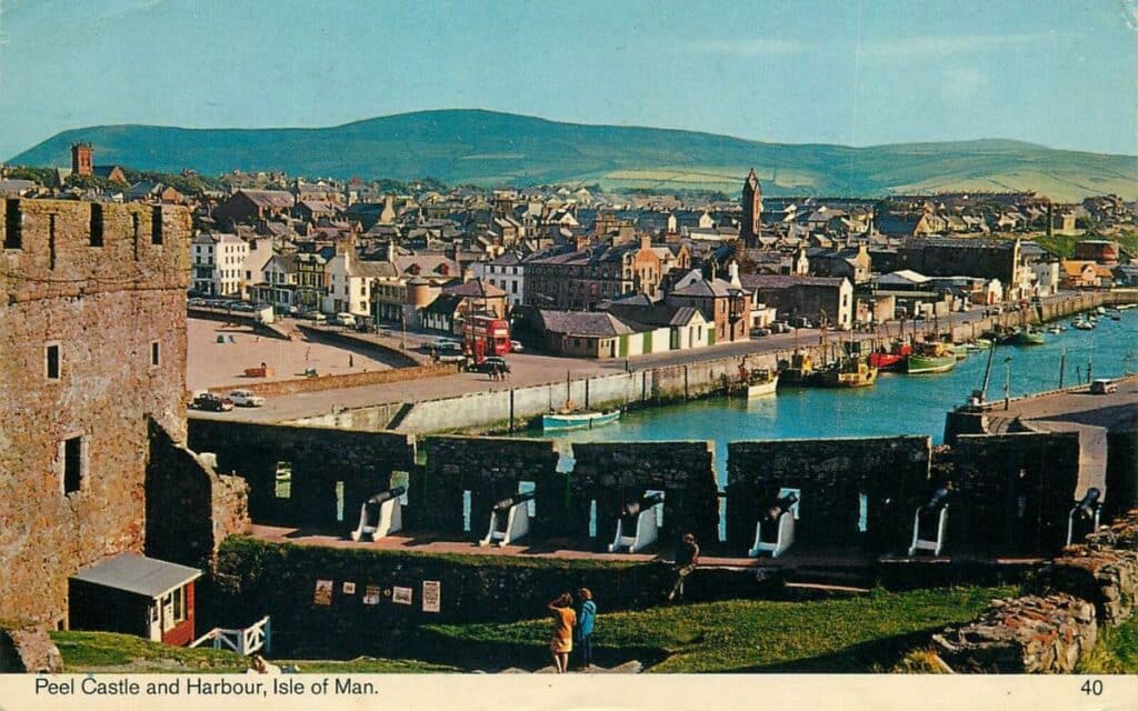 Peel Castle and Harbour, Isle of Man